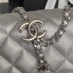 CHANEL 25S MINI FLAP BAG 18 IN DARK GRAY CALFSKIN - Image 4