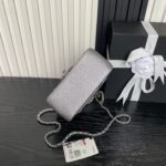 CHANEL 25S MINI FLAP BAG 18 IN DARK GRAY CALFSKIN - Image 16