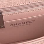 CHANEL 25S FLAP BAG 19 IN LIGHT PINK CALFSKIN SILVER HARDWARE - Image 9
