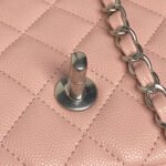 CHANEL 25S FLAP BAG 19 IN LIGHT PINK CALFSKIN SILVER HARDWARE - Image 7