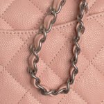 CHANEL 25S FLAP BAG 19 IN LIGHT PINK CALFSKIN SILVER HARDWARE - Image 8