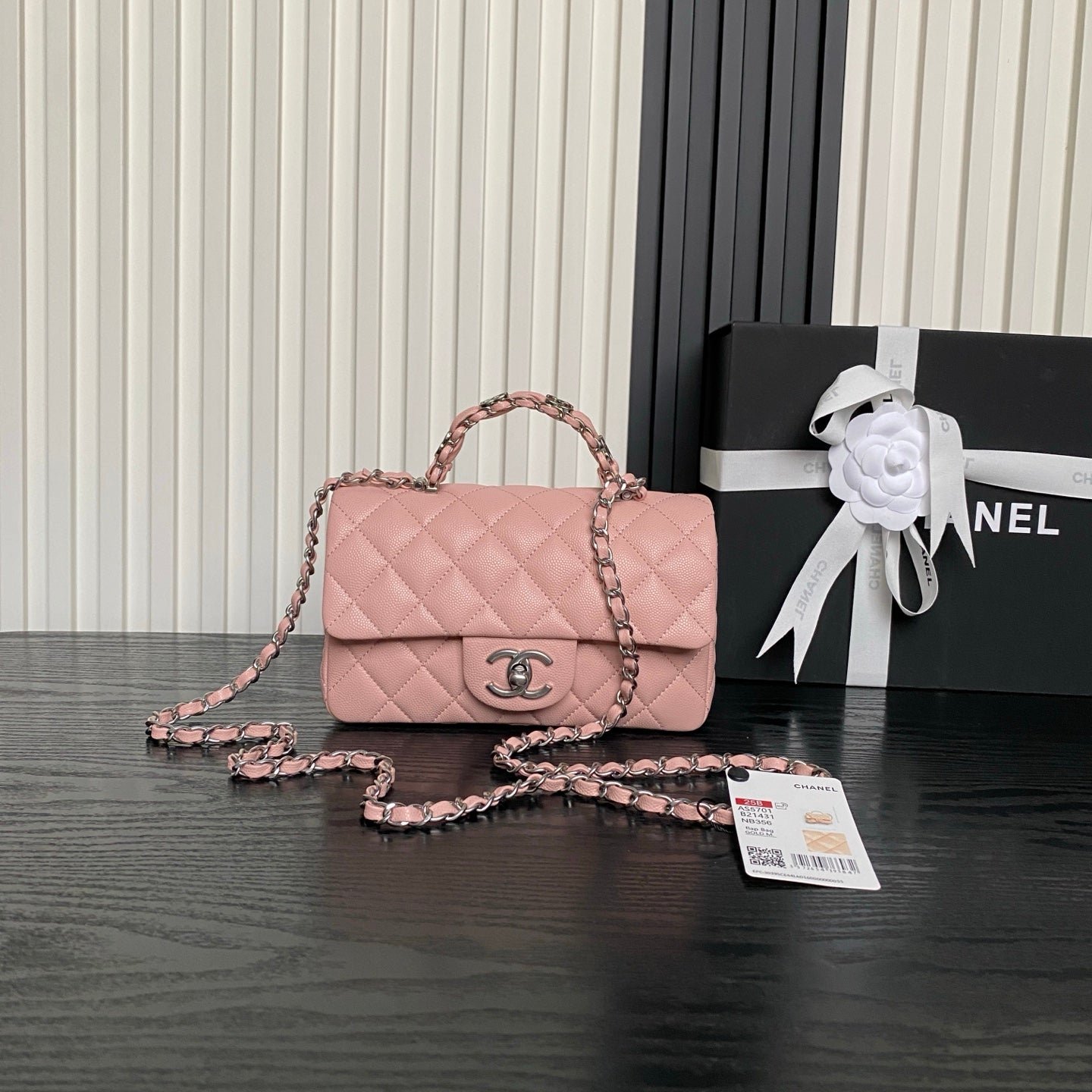 img_70762a6f_20250910_i1757504316253_4237_0_0_jpg CHANEL 25S FLAP BAG 19 IN LIGHT PINK CALFSKIN SILVER HARDWARE - Image 1