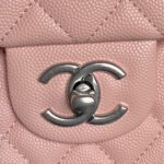 CHANEL 25S FLAP BAG 22 IN PINK CALFSKIN SILVER HARDWARE - Image 12