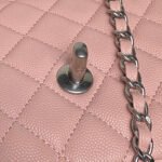 CHANEL 25S FLAP BAG 22 IN PINK CALFSKIN SILVER HARDWARE - Image 16