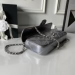 CHANEL 25S FLAP BAG 29 IN SILVER METALLIC CALFSKIN - Image 18