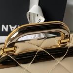 CHANEL 25S FLAP BAG 29 IN METALLIC GOLD CALFSKIN - Image 2