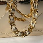 CHANEL 25S FLAP BAG 29 IN METALLIC GOLD CALFSKIN - Image 3