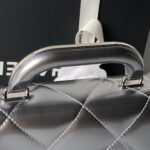 CHANEL 25S FLAP BAG 18 IN SILVER METALLIC CALFSKIN - Image 13