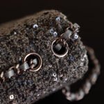CHANEL 25S FLAP BAG 21 CM IN DARK GREY SEQUINED TWEED - Image 3