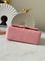 CHANEL 25S MINI FLAP BAG 18 IN PINK LAMBSKIN WITH GOLD HARDWARE - Image 2