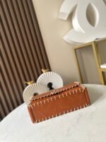CHANEL 25S FLAP BAG 25 IN BROWN CALFSKIN WITH GOLD HARDWARE - Image 2