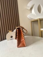 CHANEL 25S FLAP BAG 25 IN BROWN CALFSKIN WITH GOLD HARDWARE - Image 12