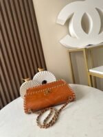 CHANEL 25S FLAP BAG 25 IN BROWN CALFSKIN WITH GOLD HARDWARE - Image 13