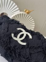 CHANEL 26S FLAP BAG 27 IN BLACK TWEED - Image 10