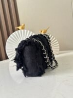 CHANEL 26S FLAP BAG 27 IN BLACK TWEED - Image 4