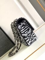 CHANEL 25S FLAP BAG 25 CM IN WHITE MIX BLACK SEQUINS - Image 13