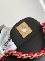 MINI 20 CLASSIC HANDBAG IN BLACK EMBROIDERED TWEED SEQUINS - Image 16