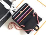 MINI 20 CLASSIC HANDBAG IN BLACK EMBROIDERED TWEED SEQUINS - Image 11