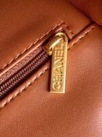 CHANEL 25S FLAP BAG 18 CM IN BROWN WOOL AND LAMBSKIN - Image 15