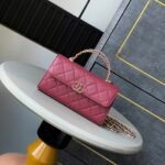CHANEL 25S KELLY BAG 18 IN DARK RED CAVIAR LEATHER WITH GOLD HARDWARE - Image 10