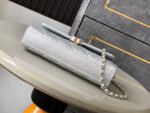 CHANEL 25S KELLY BAG 18 IN SILVER CAVIAR LEATHER WITH GOLD HARDWARE STYLE 2 - Image 7