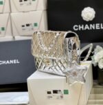 25S CHANEL STAR SILVER 23 IN METALLIC SILVER CALFSKIN - Image 11