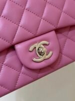 CHANEL 25S FLAP BAG 20 CM IN PINK LAMBSKIN WITH GOLD HARDWARE - Image 12