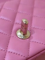 CHANEL 25S FLAP BAG 20 CM IN PINK LAMBSKIN WITH GOLD HARDWARE - Image 5