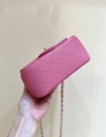 CHANEL 25S FLAP BAG 17 CM IN PINK LAMBSKIN WITH GOLD HARDWARE - Image 8