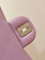 CHANEL 25S FLAP BAG 20 CM IN LIGHT PINK LAMBSKIN WITH GOLD HARDWARE - Image 18