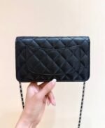 CHANEL 25S MINI FLAP BAG 19 IN BLACK CALFSKIN GOLD HARDWARE - Image 11