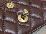 CHANEL 25S FLAP CHARM BAG 13 IN CHOCOLATE BROWN LAMBSKIN - Image 9