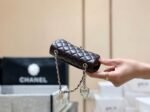 CHANEL 25S FLAP CHARM BAG 13 IN CHOCOLATE BROWN LAMBSKIN - Image 6