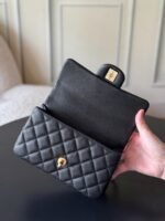 CHANEL 25S FLAP BAG 20 CM IN BLACK CAVIAR LEATHER WITH GOLD HARDWARE - Image 16