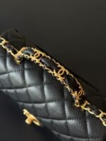 CHANEL 25S FLAP BAG 20 CM IN BLACK CAVIAR LEATHER WITH GOLD HARDWARE - Image 12