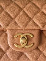 CHANEL 25S FLAP BAG 20 CM IN LIGHT BROWN CAVIAR LEATHER WITH GOLD HARDWARE - Image 14