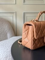 CHANEL 25S FLAP BAG 20 CM IN LIGHT BROWN CAVIAR LEATHER WITH GOLD HARDWARE - Image 12