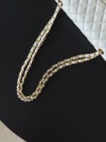 CHANEL 25S CLASSIC FLAP BAG 25 CM IN WHITE LAMBSKIN WITH GOLD HARDWARE - Image 7