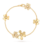 FRIVOLE GOLD 5 FLOWERS BRACELET - 19