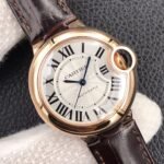 BALLON BLEU 33MM AUTOMATIC ROSE GOLD CASE BROWN LEATHER - Image 10