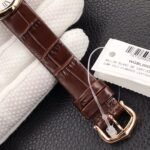 BALLON BLANC DE CARTIER QUARTZ ROSE GOLD BROWN LEATHER - Image 17