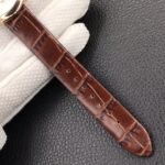 BALLON BLANC DE CARTIER QUARTZ ROSE GOLD BROWN LEATHER - Image 18