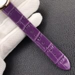 BALLON BLEU DE CARTIER QUARTZ ROSE GOD CASE PURPLE LEATHER - Image 9