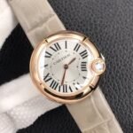 BALLON BLANC DE CARTIER ROSE GOLD CASE GREY LEATHER - Image 10