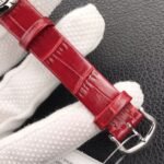 BALLON BLANC DE CARTIER QUARTZ STEEL CASE RED LEATHER - Image 17