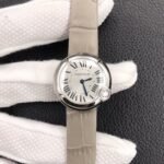 BALLON BLANC DE CATIER QUARTZ STEEL CASE GREY LEATHER - Image 2
