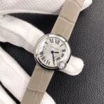 BALLON BLANC DE CATIER QUARTZ STEEL CASE GREY LEATHER - Image 4