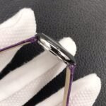 BALLON BLANC DE CARTIER QUARTZ STEEL CASE PURPLE LEATHER - Image 15