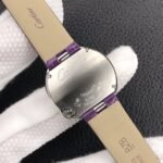 BALLON BLANC DE CARTIER QUARTZ STEEL CASE PURPLE LEATHER - Image 16