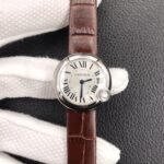 BALLON BLANC DE CARTIER QUARTZ STEEL CASE BROWN LEATHER - Image 2